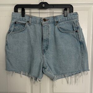 Chic Light Blue Jean Cut Off Frayed Hem Shorts